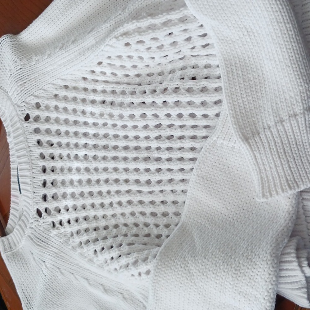 Banana Republic White Knit Sweater